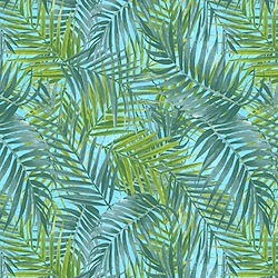 Aqua - Tropical Leaves